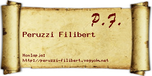Peruzzi Filibert névjegykártya